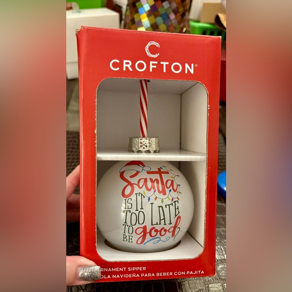 Crofton Ornament Sipper 13.5 oz Capacity OS Christmas